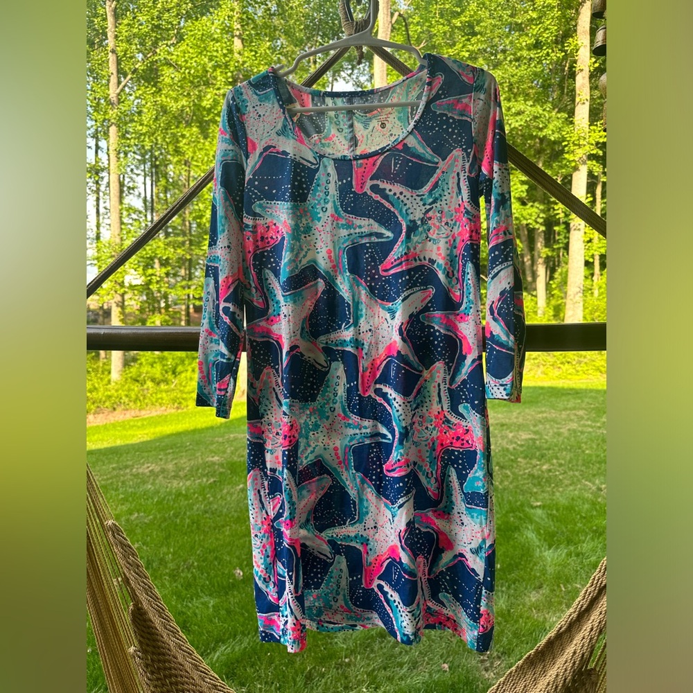 Lilly Pulitzer mid length 3/4 length sleeve dress